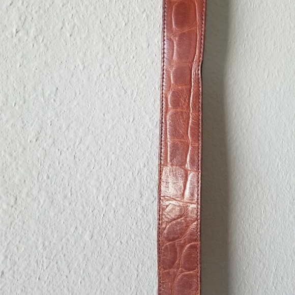 Retro vintage genuine brown leather belt - Picture 8 of 8